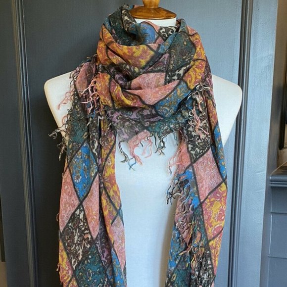 Chan Luu Cashmere & Silk Scarf in Peach - Bliss Boutiques